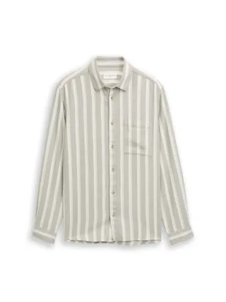 Tom Tailor - Regular Fit Dobby Hemd aus strukturiertem Baumwollstoff grün - Gr. - XL