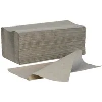 SANISMART Papierhandtuch Handtuchpapier 1-lagig V-Falz 25 x 23 Krepp Natur 5000 Blatt