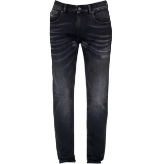 Diesel D-Strukt Schwarz Destroyed verstarkte Denim-Jeans