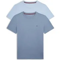 Tommy Hilfiger Underwear T-Shirt 2 PK SS TEE mit Stickerei und Rundhals im 2er-Pack (Packung, 2-tlg., 2er-Pack) unifarben, casual, regular fit, Baumwolle, Rundhals