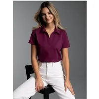 Trigema Poloshirt TRIGEMA Poloshirt ohne Knopfleiste (1-tlg)