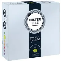 MISTER SIZE Kondome Mister Size «49» Maßkondome - elegant & feinfühlig Packung mit, 36 St., Kondome in Größe S, vegan, extra dünn & extra fein, das passende Kondom in Ihrer Größe