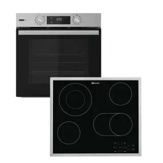 BAUKNECHT Backofen-Set "BAKO 760 Steam IN" mit 1-fach-Teleskopauszug Hydrolyse Set, 2 Stk. tlg. GentleSteam – für ein saftiges Inneres und ein knuspriges Äußeres