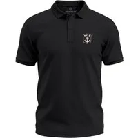 Neverless Poloshirt Poloshirt Herren mit mit Anker Wappen Logo– Kurzarm Polo Sommer mit Print