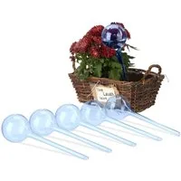 relaxdays Tropfer Bewässerungskugeln 6er Set, blau
