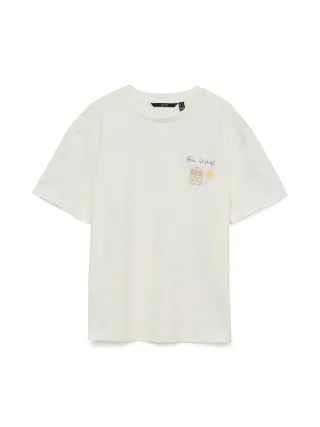 VERO MODA - VMNINNA MIA SS TOP BOX JRS Snow White - Gr. - S
