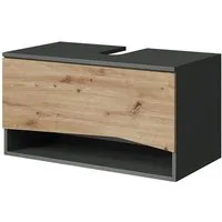 Vicco Waschbeckenunterschrank Willow, Artisan/Anthrazit, 80 x 42.8 cm mit Schublade (1-St)