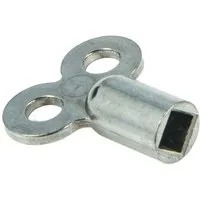 tecuro Heizkörper Metall-Heizkörper-Entlüftungsschlüssel, 4-Kant mit 5 mm