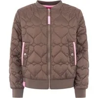Zwillingsherz Steppjacke Bomberjacke mit gesteppten Herzen, mit Taschen und Reißverschluss