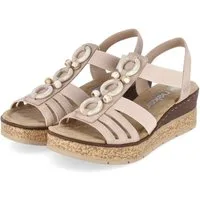 Rieker Rieker 63778-31 Damen Synthetik pink Sandalette