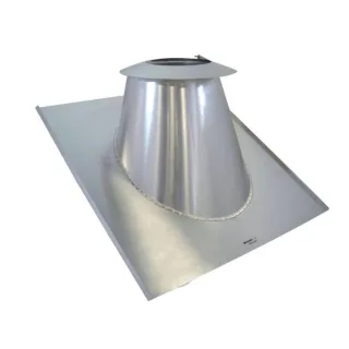 Bertrams Dw Dacheindichtungsflansch 22DE30VA100VA 15-30Grad, mit Regenkragen, Ø 100 mm