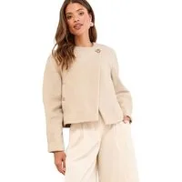 LIPSY Kurzjacke Lipsy strukturierte, kurze Bomberjacke (1-St)