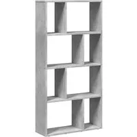 vidaXL Bücherregal Bücherregal Betongrau 60x20x120,5 cm Holzwerkstoff, 1-tlg.