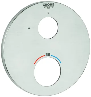 Grohe Rosette 49073 rund für Thermostat-FMS supersteel, 49073DC0 49073DC0