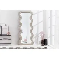 riess-ambiente Wandspiegel CURVY 160cm greige (Einzelartikel, 1-St), Flur · Kunststoff · Rahmen · Wellen · Ganzkörper · Groß · Modern