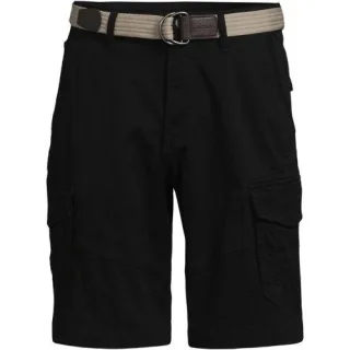 Cargo-Shorts mit Gürtel, Herren,  Schwarz, by Lands' End