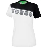 Erima Trainingsshirt 5C (100% Polyester) weiss/schwarz Damen
