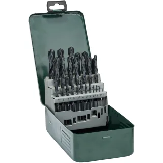 Bosch Metallbohrer-Set HSS-R, 25-teilig, 1 - 13 mm, Metallkassette - 2607019446