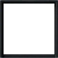 Adapterrahmen mit quadratischem Ausschnitt 50 x 50 mm schwarz, Retail