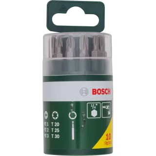 Bosch Schrauberbit-Set, 10-teilig, inklusive Torx - 2607019452