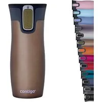CONTIGO Isolierflasche Contigo Thermobecher West Loop Edelstahl Isolierbecher 470 ml Fb.Latte