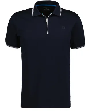 RAGMAN - Poloshirt mit Tipping, modern fit dunkelblau - Gr. - M