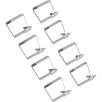 Erwin Müller Tischdecke Tischdeckenklammer 8er-Pack, Uni