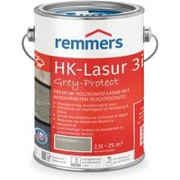 Remmers Holzschutzlasur HK-Lasur 3in1 Grey-Protect anthrazitgrau 2,5 Liter, 3in1 Holzschutz, Feuchtigkeit- und UV-Schutz