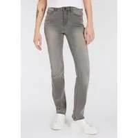 Arizona Gerade Jeans Ultra-Stretch Used-Look-Waschung