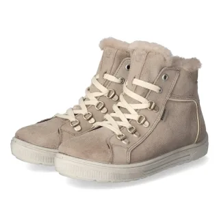 Ricosta Schnürstiefeletten MAREN - Gr. 31 - Taupe - Rauleder