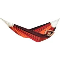 Amazonas Hängematte XXL Paradiso (Liegefläche ca. 250 x 175 cm, Belastbarkeit max. 200 kg), Handgefertigt, aus recycelten Materialien