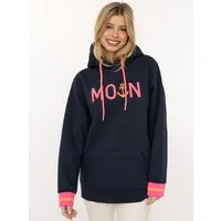 Zwillingsherz Hoodie "Rahel" Kontrastbündchen, Kängurutasche, Langarm, Kapuze, Kordelzug