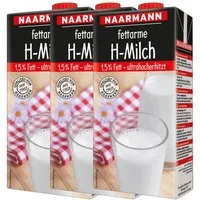 NAARMANN Milch, Naarmann H Milch 1.5 Fett ultrahocherhitzt 1000ml 3er Pack
