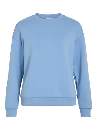 VILA - VISANDY L/S SWEAT TOP - NOOS blissful blue - Gr. - S