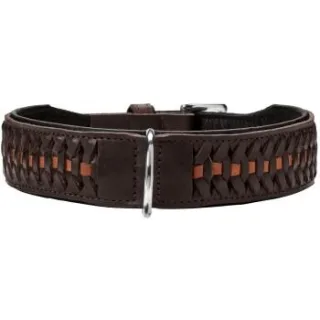 Hunter Halsband Solid Education Exclusive dunkelbraun 60 cm