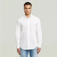 G-STAR Langarmhemd Uniform Slim Shirt ls mit gesticktem Logo