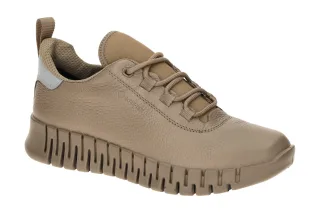 Ecco 21823301674 Gruuv GTX Damen Schn?r-Halbschuhe taupe braun wasserdicht un...