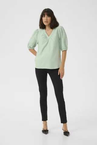 Kurzarm-Bluse Regular fit Balsam Green CC green