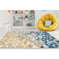 Mazovia Teppich LAZUR_Geometric, 120x170, Geometrisch, Modern, Kurzflor, Gemustert