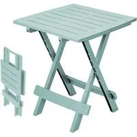 Spetebo Gartentisch Kunstoff Klapptisch ADIGE - hellblau (Stück, 1-St., Kunststoff Tisch), Garten Beistelltisch klappbar
