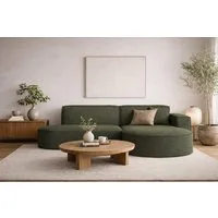Kaiser Möbel Ecksofa Designer MODENA STUDIO L stoff Verita, Ecksofa, Cord Sofa, L-Form, Links/Rechts wählbar