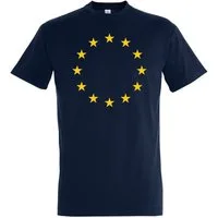 Youth Designz Print-Shirt EU Europa Flagge Herren T-Shirt mit modischem EU Sterne Aufdruck