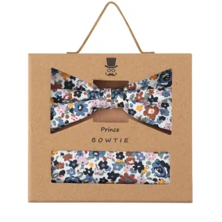 prince bowtie - Set Fliege + Einstecktuch marine - Gr. - OS
