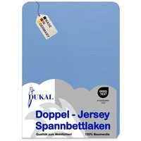 DUKAL Spannbettlaken Kinderspannbettlaken, 32 verschiedene Farben, 100% Baumwolle, Doppel-Jersey, Gummizug: rundum, (1 Stück), 40x90 cm, aus hochwertigem Doppel-Jersey, Made in Germany