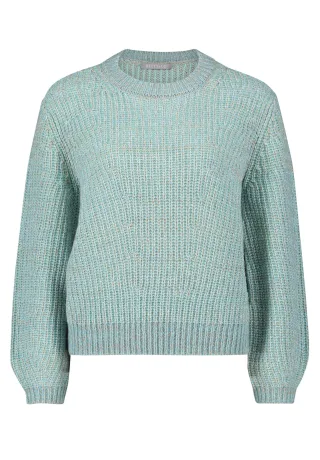 Betty & Co - Strickpullover mint/camel - Gr. - 46