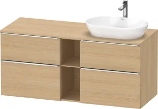 Duravit D-Neo Konsolenwaschtischunterbau wandhängend Natur Eiche Matt 1400x550x664 mm - DE4970R10300 DE4970R10300000