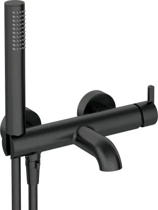 Neuesbad Serie 600 Wannenarmatur mit Brauseset, Oberfläche: schwarz matt NB1BQS_N11M1