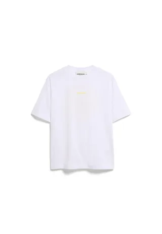Armedangels - TARJAA GRAPHIC T-SHIRT white-aa yellow - Gr. - L