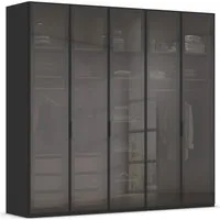 rauch Kleiderschrank Schrank Garderobe SKAT SHINE Breiten 151/201/251/301cm, Höhe 223/235cm (3 verschiedene Ausstattungen BASIC/CLASSIC/PREMIUM (inkl. SOFT-CLOSE) edle Schrankfront mit hochwertigen Glasrahmentüren MADE IN GERMANY