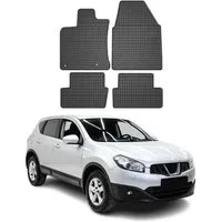 OMAC Auto-Fußmatten Fußmatten für Nissan Qashqai J10 2006-2014 Automatten Schwarz 4x (4 St), für Nissan Qashqai J10 2006-2014 Nissan Qashqai J10 2006-2014, Antirutsch,Wasserfest,Einfache Installation